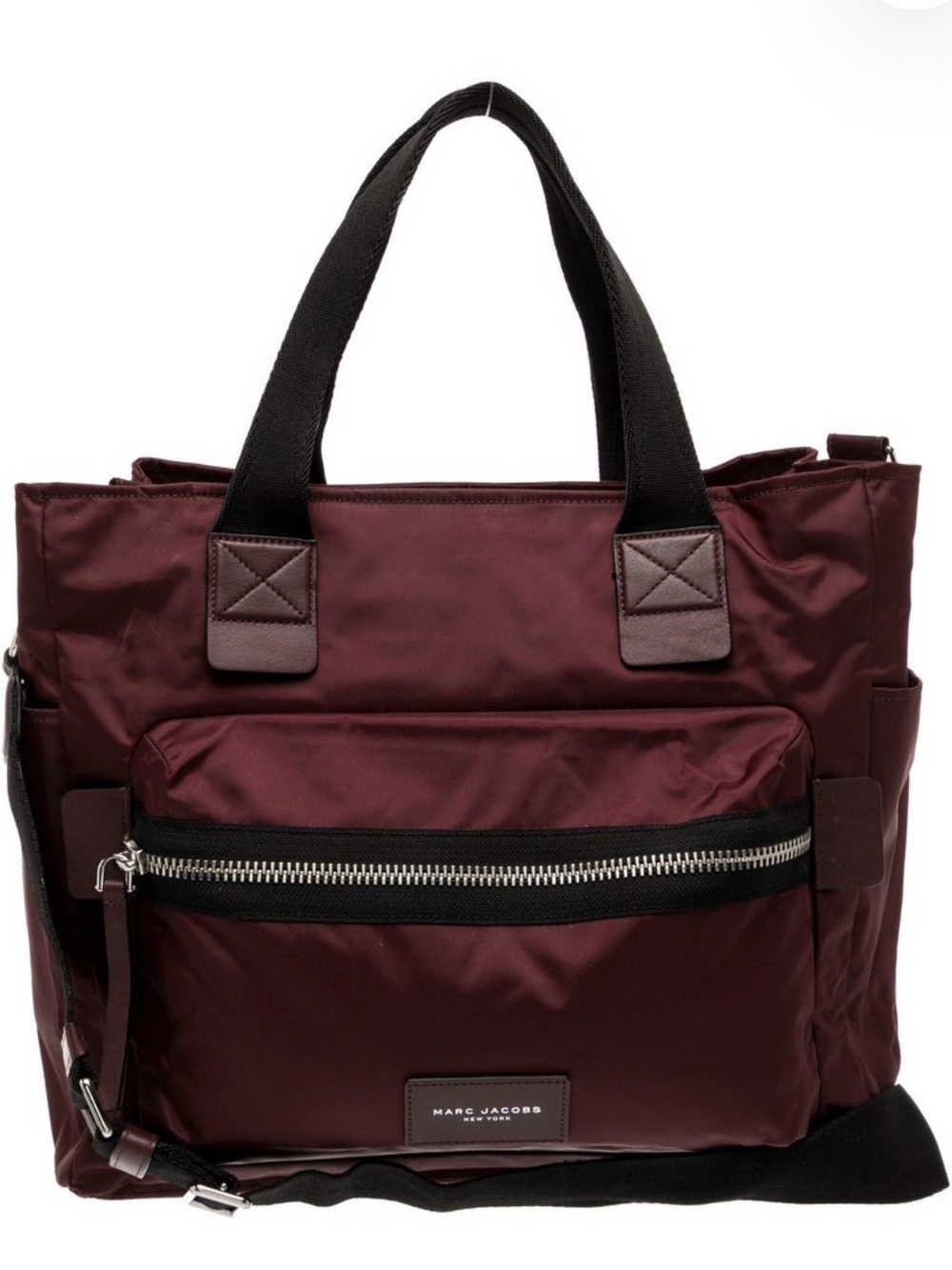 Authentic Marc Jacobs Women's Burgundy Nylon Tote Bag